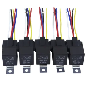 JD1912 JD1914 JD2912 JD2914 4pin 5Pin 12V 24V 40A Universal Modification and Maintenance Automotive Car Relay with Socket
