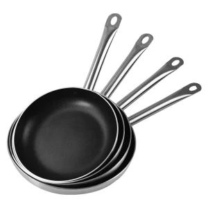 Modern Design Sizes From 22cm to 40cm Metal Home Commercial Use Round Aluminum Cooker Sets Fry Pans