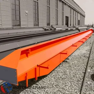 Workshop Electric Double Girder Beam Overhead Bridge Traveling Crane 50 Ton