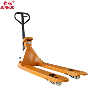 3000 Kg Hot Selling Hydraulic Manual Forklift Hand Pallet Truck with Weighing Scale
