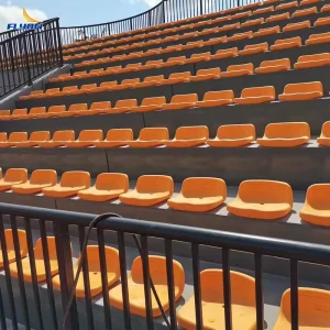 Fireproof UV Protected HDPE Modular Stable Reliable Stadium Seating for Bleachers