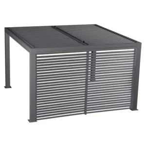 Modern aluminum louvered roof pergola