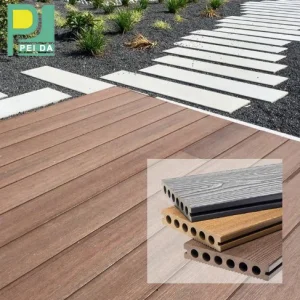 WPC Wood Plastic Composite Terrace Floor Price/ Outdoor Decking / Solid WPC Decking Board