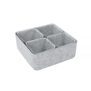 Custom Weight Classic Seamless Felt Desktop Organizer Set