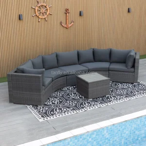 Modern Durable Outdoor Patio Sofa Set for Hotels Lounges and Courtyards Garden Furniture