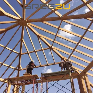 Luxury Fire-proof Modular Bamboo Prefab Houses Cost-efficient Kit Mobile Bamboo Bungalow Wooden Design Garden Studio House