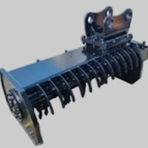 Cortadora de cepillo compatible con excavadora de brazo telescópico para poda de gran altura