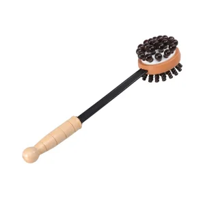 Herramienta de terapia de masaje de madera natural para alivio muscular y fatiga