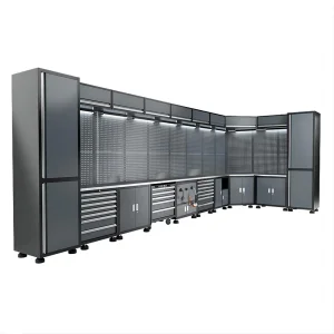 Modern Modular Tool Cabinet Steel Storage Workbench Heavy Duty Garage Tool Chest Customizable OEM Workshop Drawer Cabinet System