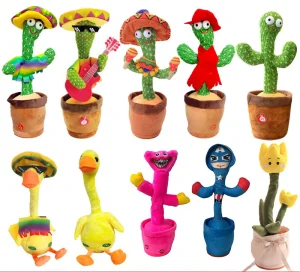Hot Sell Electric Plush Musical Funny Wriggle Dancing and Singing Dancing Cactus Toy