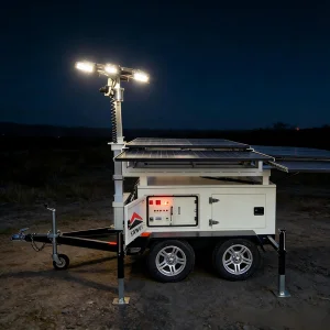 High Power Solar Panels Led Lighting Trailer