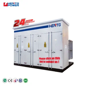 HENTG Power Prefabricated Box Type Substation For Solar Wind Compatible 50/60Hz Three-Phase MV&amp;HV Transformers Renewable Energy