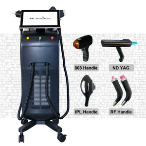 IPL+RF+ND YAG+Diode Laser 808 Alexandrite Diode Laser Hair Removal Multifunction Beauty Device