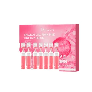 10Vials/Box PDRN PINK ONE DAY SERUM Firming Hydrating Ampoule Smoothing Skin Oil Control Pore Refining Skin Rejuvenation Essence