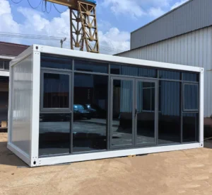 Customizable Detachable Flat Packaging Container Office Design Modular Steel Building for Outdoor Use Sandwich Panel Courtyard
