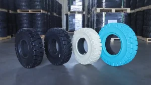 Tyre Manufacturer Ground Support Equipment Industrial Trailer Solid Rubber Tires and Wheels 400 8 3.75 8 Inch in China