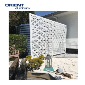 Metal Aluminum Decorative Laser Cut Fence Panel and Screen Room Divider