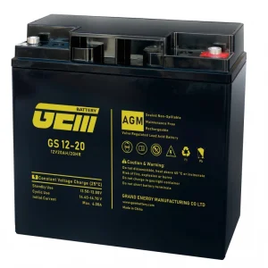 GS 12V 20ah Rechargeable Replacement UPS battery power backup SLA VRLA Deep Cycle Battery Factory Price - GEM BATTERY