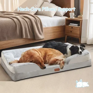 Custom Luxury Calming Waterproof Orthopaedic Pet Sofa Beds Dog Bed with Removable Washable Cover
