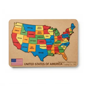 Wooden USA Map Puzzle