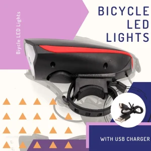 2 in 1 LED Bike Light with Electric Bell Trembler Buzzers Wyz14473