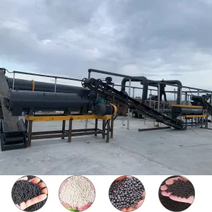 Linha de Produção de Compostagem Profissional para Granulados - Granulador de Extrusão de Fertilizante Orgânico com Sistema de Secagem
