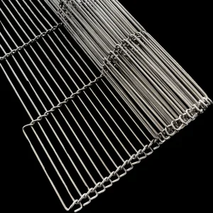 High Temperature Stainless Steel Sus304 Wire Mesh Belt Conveyor / Pizza Oven Wire Mesh Belt Conveyor