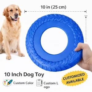 Dog Flying Disc Chew Toy for Fetch Training