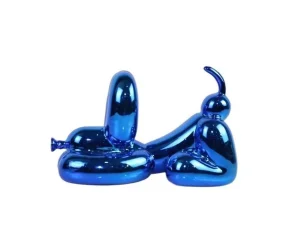 Wholesale Custom Design Chorme Finish Resin Christmas Balloon Dog Crafts