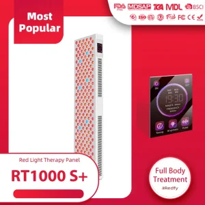 Redfy Best Hot Sale Red Nir Wide Full Body LED Panel 2400W LED Panel Red Light Therapy Panel 1200 LED Factory in China