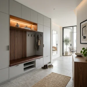 Simple Stylish Entrance Cabinet | Multifunctional Hallway Shoe &amp; Clothes Storage Custom Furniture