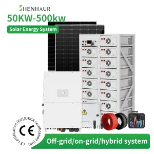 SHENHAUR on Grid Solar Energy System Industrial Commercial Factory Solar Power Project Complete Grid Solar Panel System