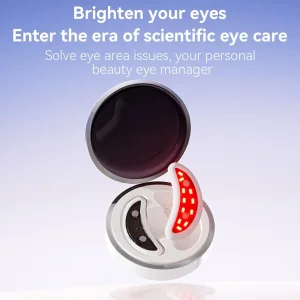 Portable EMS Eye Care Wrinkle Removal Red LED Light Therapy Beauty Device