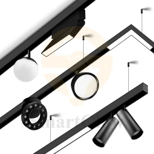 Indoor Modern Aluminum Ceiling Lamp Linear Grill