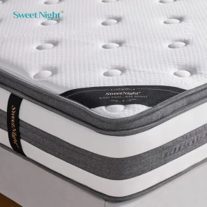St877 Rollable Foam Bed Furniture with Spring Core King Size Compressed Mattress