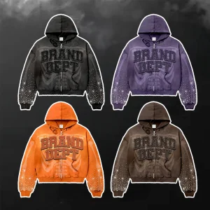 OEM Cotton Oversized Acid Wash Hoodie