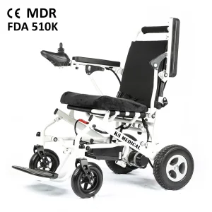 Ksm-602 Aluminum Alloy Indoor Small Max Speed: 7km/H Custom Electromagnetic Frame Electric Power Wheelchair Mdr Ukca 510K