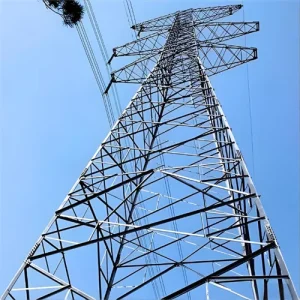 Custom Heavy-Duty Hot Dip Galvanized Steel Power Transmission Tower