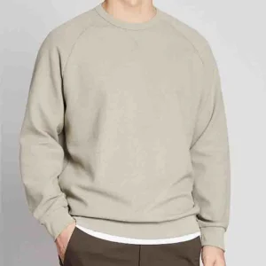 Personalizado Atacado 420GSM 100%Cotton Casual Pulôver de Manga Longa para Homens
