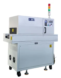 Inline UV Curing Module for 3C Assembly Lines | Anti-Deviation Conveyor &amp; Real-Time Status Monitoring