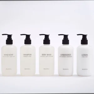 300ml Conjunto de Amenidades para Banho de Hotel com Garrafa de Bomba de Grande Capacidade, Suprimentos e Produtos de Higiene para Hóspedes, Custo Eficiente para Hotéis e Distribuidores