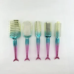 Goat Hair Powder Brush Manufacturing Customizable Mild Material Smooth Glide Hair Comb