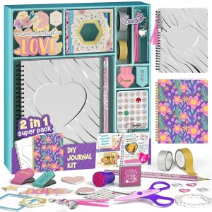 Arts &amp; Crafts for Teens Trendy Stuff - Scrapbook &amp; Diary Supplies Toys Set 2-Pack DIY Journal Kit for Girls