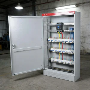 Rongda Electric XL-21 Floor-standing Industrial Distribution Box PLC Control Cabinet IP54 Rating 630A Rated Current Metal