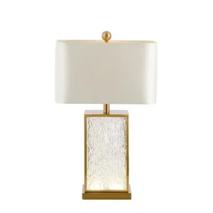 Metal Living Room Cloth Cover Simple Table Light Simple Postmodern Glass Bedside Bedroom Designer Model Room Table Lamp