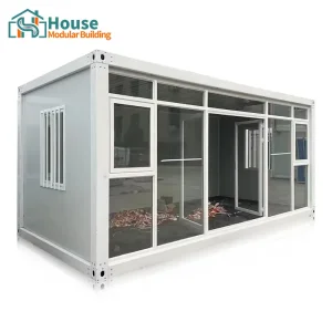 Custom 20ft quick-assembly container house with glass curtain walls Factories, Distributor