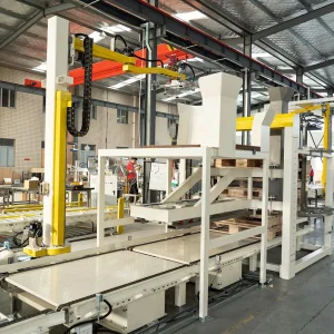 Single Column Robotic Arm Slip Sheet Feeder Automatic Layer Board Dispenser for Logistics and Distribution Centers