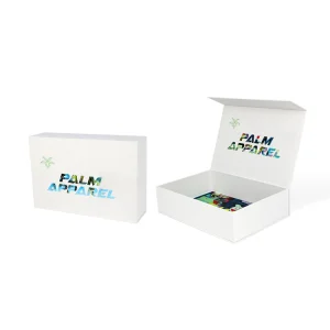 Caja rígida blanca clamshell