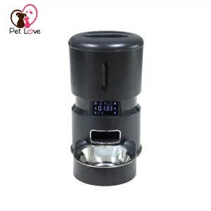 Smart Touchscreen Pet Feeder for Cats and Dogs - 5 Meals Daily