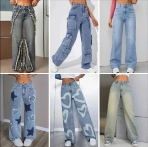 Stretch Slim Fit Bell Bottom Jeans